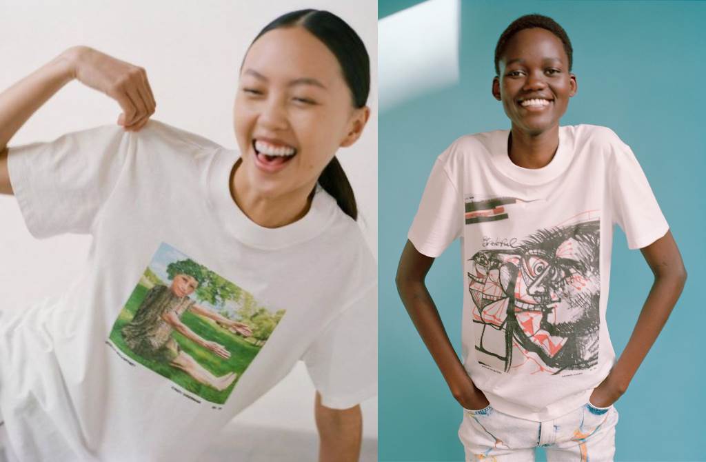 时尚界环保女神 携手全球艺术家推出限量版图案T恤！