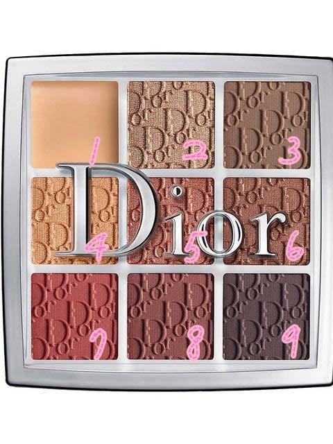 Dior专业后台九色眼影盘新品003试色分享